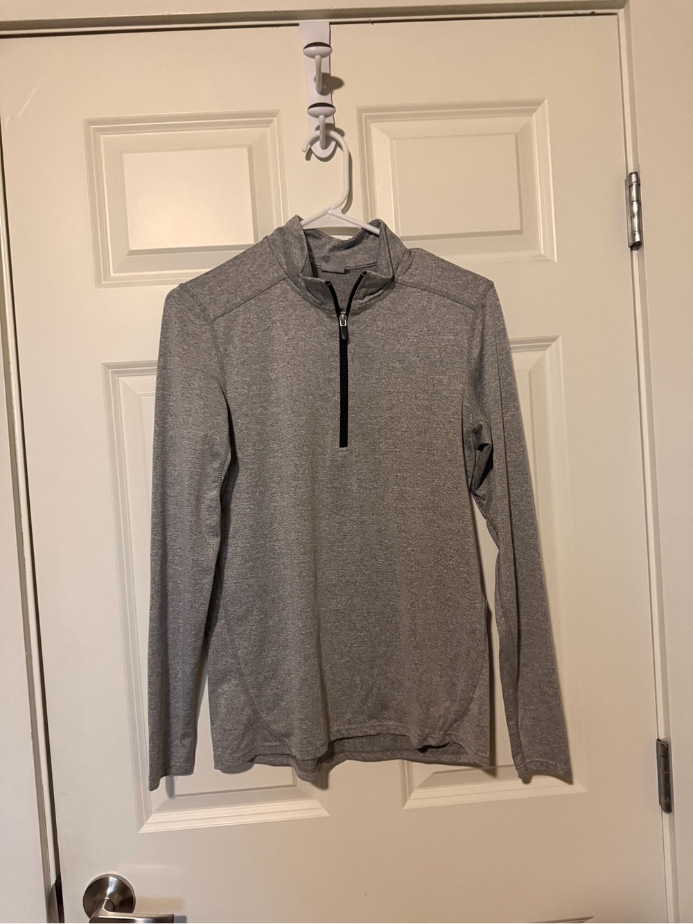 Quarter-Zip Performance Sweater - Gray